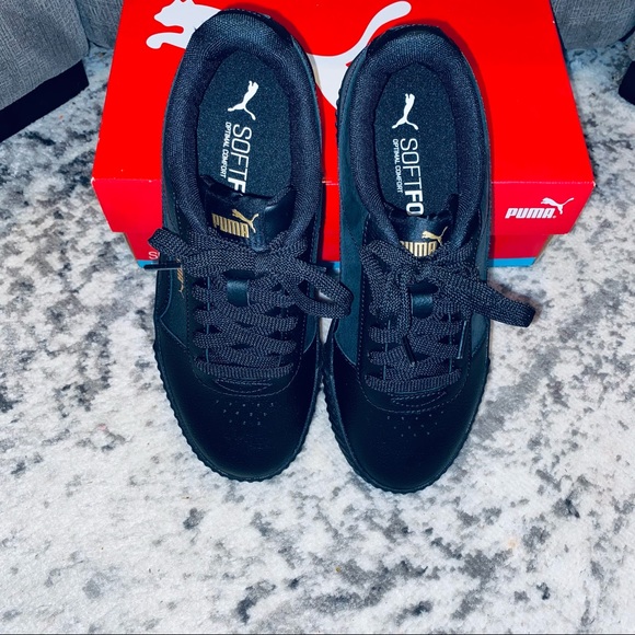 Women’s | Puma | Carina L | Black/Gold | 8.5 | NIB - Picture 4 of 9